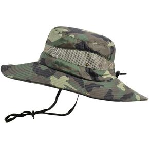 قبعات الشمس للرجال والنساء قبعة بحافة UPF 50+ Boonie قبعة قابلة للطي للأشعة فوق البنفسجية حماية المشي لمسافات طويلة على الشاطئ قبعة سفاري لصيد الأسماك in Kuwait