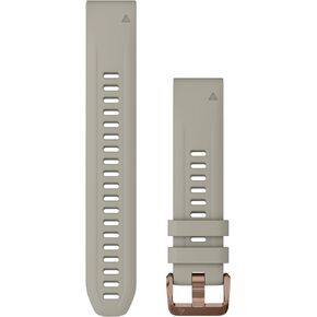Garmin QuickFit® 20 Watch Band, French Gray Silicone (3-Piece Dive Set)