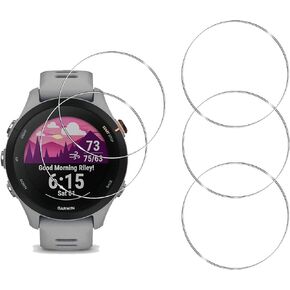 [5 Pack] Tempered Glass Screen Protector for Garmin Forerunner 255s Watch,Anti-Scratch,Anti-Fingerprint,HD Screen Protector Compatible with Garmin Forerunner 255s