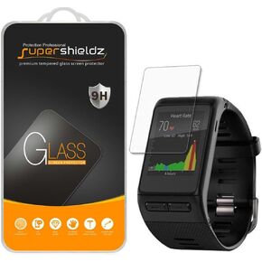 Supershieldz (3 Pack) Designed for Garmin (Vivoactive HR) Tempered Glass Screen Protector, Anti Scratch, Bubble Free