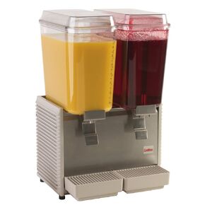 Grindmaster-Cecilware D25-4 Crathco Classic Bubblers Premix Cold Beverage Dispensers, 5-Gallon, Plastic/Stainless Steel Finish, Silver