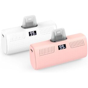 2 Pack Portable Charger for iPhone, MFi Certified Fast Charging(22W PD) LCD Display Small Power Bank Portable Phone Charger Battery Pack for iPhone 14/14 Pro Max/14 Plus/13/12/11/XR/XS/SE/8/7/6/6s
