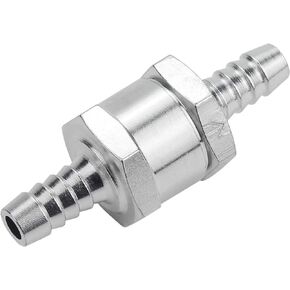 6mm 1/4 Inch Fuel Non-return One Way Check Valve Oil Petrol Diesel Aluminium Alloy