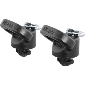 CURT 60698 OEM Puck System Gooseneck Safety Chain Anchors, 38K, Select Ram 2500, 3500