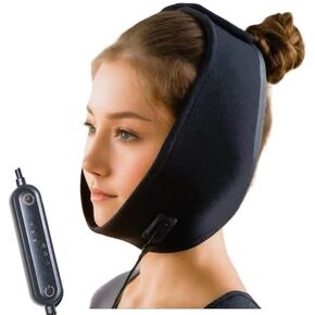 Heating TMJ Pain Relief Wrap for Facial Pain Alleviation, Face Muscle Relax and for Jaw Clicking, Clenching & Pain, Facial Paralysis, Spasm, Numbness