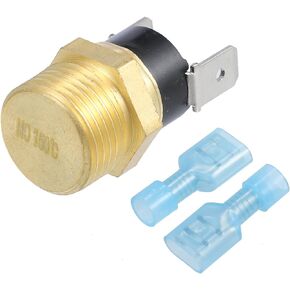X AUTOHAUX Universal Automotive Radiator Engine Cooling Fan Temperature Thermo Sensor Switch 3/8'' NPT 135-150 Degrees on 115 Degrees Off