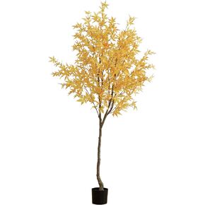 Nearly Natural 7ft. Autumn Maple Artificial Fall Tree