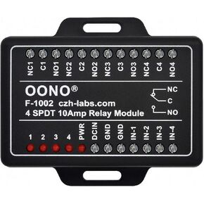 4 SPDT 10Amp Power Relay Module for Raspberry Pi etc IoT Project, DC12V Version