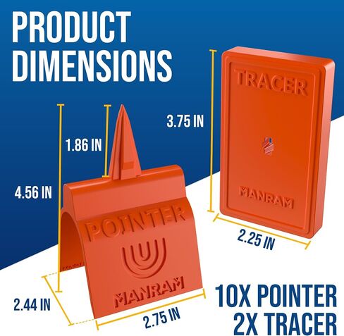 Outlet Drywall Marker with Tracer (5 Pack Pointer) - Drywall Tracer Tool for Electrical Outlets, Outlet Marker for Drywall Installation in Saudi Arabia