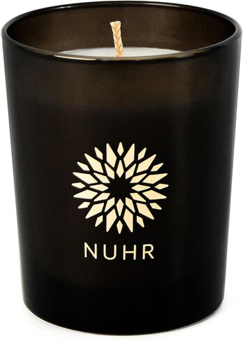 شموع معطرة من NUHR - هدايا شموع فاخرة برائحة العود المهيبة - هدية تدليل للعلاج العطري للنساء والرجال شموع تزيينية - شمع نباتي يحرق 50 ساعة 200 جرام in Kuwait