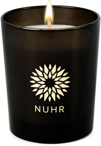 شموع معطرة من NUHR - هدايا شموع فاخرة برائحة العود المهيبة - هدية تدليل للعلاج العطري للنساء والرجال شموع تزيينية - شمع نباتي يحرق 50 ساعة 200 جرام in Kuwait