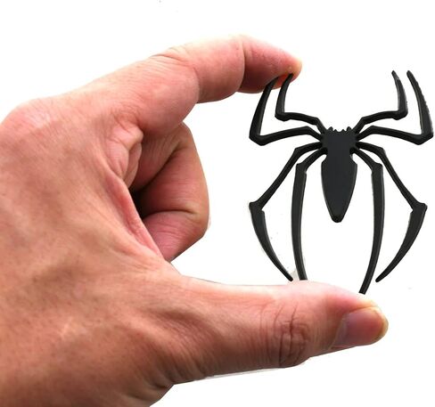 Spider Emblem 3D Logo Metal Spider Badge Car Sticker Decal Replacement for Can Am Spyder, Universal Vehicle, Truck, Motorcycle, SUV (Chrome) in Kuwait