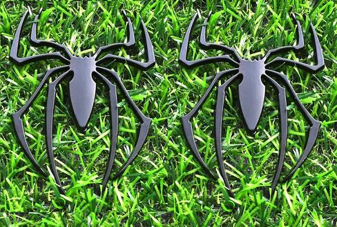 Spider Emblem 3D Logo Metal Spider Badge Car Sticker Decal Replacement for Can Am Spyder, Universal Vehicle, Truck, Motorcycle, SUV (Chrome) in Kuwait