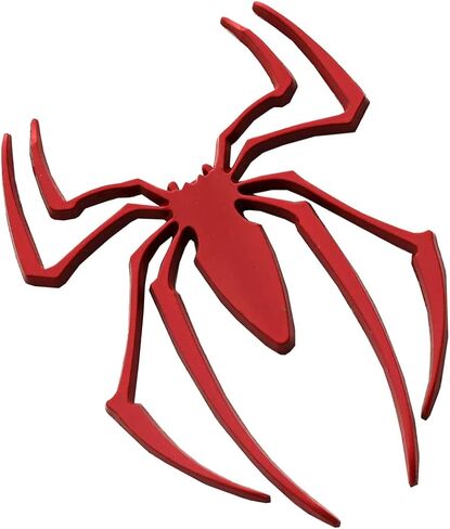 Spider Emblem 3D Logo Metal Spider Badge Car Sticker Decal Replacement for Can Am Spyder, Universal Vehicle, Truck, Motorcycle, SUV (Chrome) in Kuwait