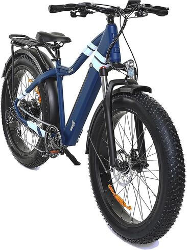 Electric Bike for Adults with Double Disc Brakes | Unisex Fat Tire Road Snow Beach Mountain Bicycle with 26 Inch Wheels 48V 14ah Removable Battery W/Fast Charge 750W Motor in Saudi Arabia