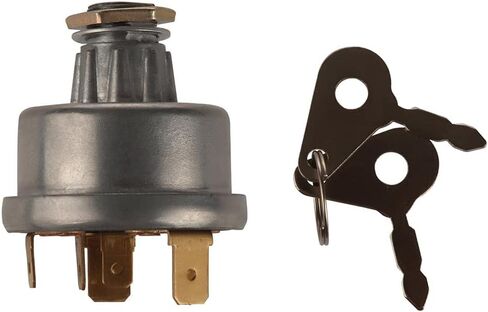 NC 3107556R92, K203992 Ignition Switch with 3 Position 6 Connection Terminals 2 Keys Adapt to Lucas, David Brown,Backhoe Loader, Tractor,Trailer, Agriculture in Saudi Arabia