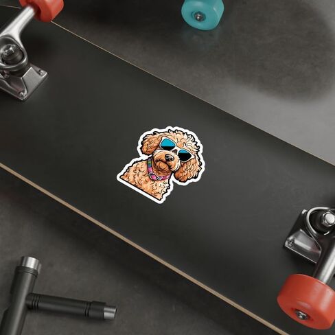 Cockapoo Sticker Window Souvenir Decal Vinyl Small Waterproof Bottle Mug Passport Book Scrapbook Notebook Laptop Tumbler Skateboard Computer Phone Size 4" Gift in Saudi Arabia