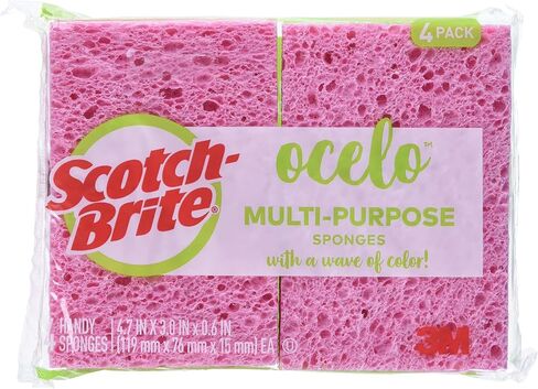 Ocelo Multi-Purpose Sponge, 4/Pack (7274-FD) in Saudi Arabia