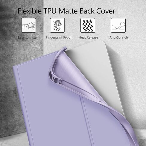 Fintie Keyboard Case for iPad 10th Generation 10.9 Inch Tablet (2022 Release) with Pencil Holder - Soft TPU Back Cover with Magnetically Detachable Bluetooth Keyboard, Backlight/Composition in Saudi Arabia