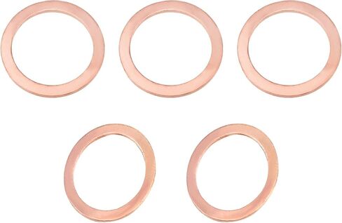 33mmx42.5mmx2mm(IDxODxT) Flat Copper Sealing Washers - 5Pack - Good for Industrial Machinery M33 Screws - Copper Flat Ring Gaskets in Saudi Arabia