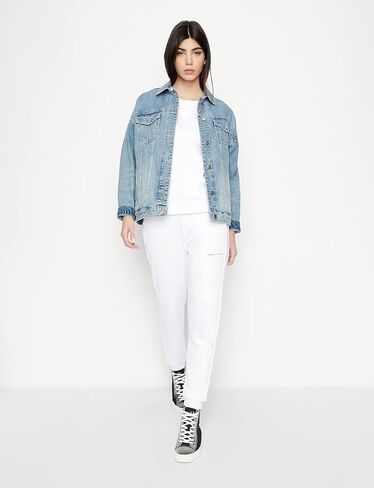 A｜X ARMANI EXCHANGE Women's Studded Icon Logo Jogger Pant in Saudi Arabia