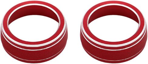 Thor-Ind Centre Console AC Air Conditioning Knob Cover Trim Ring for Toyota RAV4 2019 2020 2021 (Black) in Kuwait