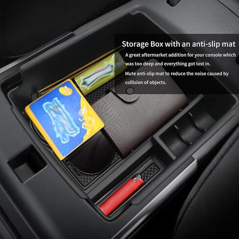 YEE PIN Kia Niro وحدة التحكم المنظم علبة وحدة التحكم Kia Niro مسند الذراع وحدة التحكم لـ 2016-2021 2022 Kia Niro Accessories Kia Niro Phev Console Tray for Kia Niro (فقط للإصدار الغاز والهجين) in Kuwait
