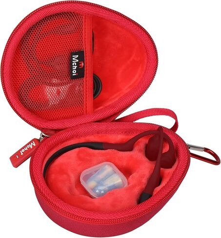 Mchoi Hard Case Suitable for Aftershokz Aeropex/Aftershokz Titanium Mini/Aftershokz Air/Aftershokz Openmove/Openrun Pro, Open-Ear Wireless Bone Conduction Headphones, Black, Case Only in Saudi Arabia