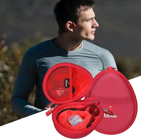 Mchoi Hard Case Suitable for Aftershokz Aeropex/Aftershokz Titanium Mini/Aftershokz Air/Aftershokz Openmove/Openrun Pro, Open-Ear Wireless Bone Conduction Headphones, Black, Case Only in Saudi Arabia