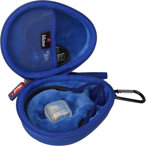 Mchoi Hard Case Suitable for Aftershokz Aeropex/Aftershokz Titanium Mini/Aftershokz Air/Aftershokz Openmove/Openrun Pro, Open-Ear Wireless Bone Conduction Headphones, Black, Case Only in Saudi Arabia