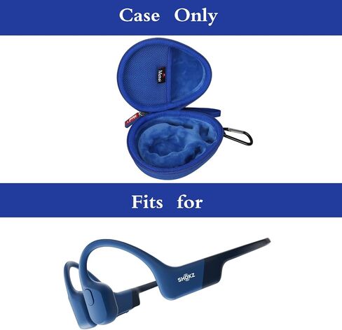 Mchoi Hard Case Suitable for Aftershokz Aeropex/Aftershokz Titanium Mini/Aftershokz Air/Aftershokz Openmove/Openrun Pro, Open-Ear Wireless Bone Conduction Headphones, Black, Case Only in Saudi Arabia