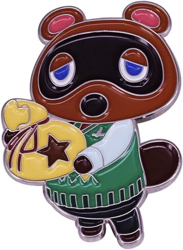 Animal Crossing New Horizons Tom Nook 1.4" Enamel Pin Badge in Saudi Arabia