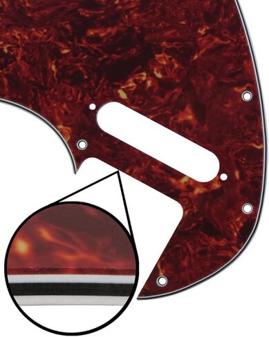 Guitar Part Thinline Pickguard Plate with Screws Fit 69 Telecaster Thinline Aged White in Saudi Arabia