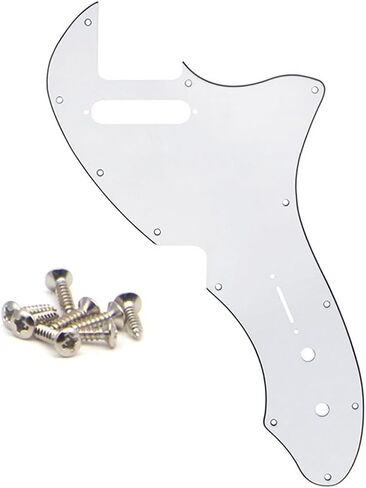 Guitar Part Thinline Pickguard Plate with Screws Fit 69 Telecaster Thinline Aged White in Saudi Arabia