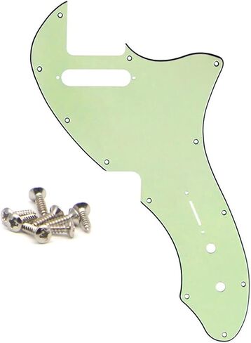 Guitar Part Thinline Pickguard Plate with Screws Fit 69 Telecaster Thinline Aged White in Saudi Arabia