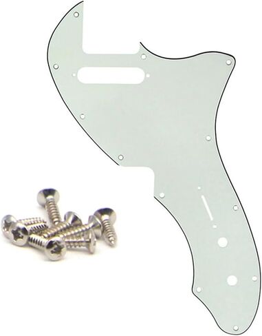 Guitar Part Thinline Pickguard Plate with Screws Fit 69 Telecaster Thinline Aged White in Saudi Arabia