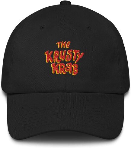 SpongeBob SquarePants The Krusty Krab Embroidered Hat - Black in Saudi Arabia