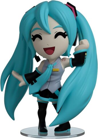 شخصية Youtooz Hatsune Miku، شخصية Miku من الفينيل مقاس 4.5 بوصة، تمثال Hatsune Miku القابل للتجميع، أنيمي مستوحى من مجموعة Youtooz Music in Kuwait