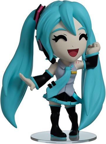 شخصية Youtooz Hatsune Miku، شخصية Miku من الفينيل مقاس 4.5 بوصة، تمثال Hatsune Miku القابل للتجميع، أنيمي مستوحى من مجموعة Youtooz Music in Kuwait