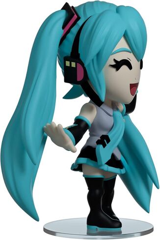 شخصية Youtooz Hatsune Miku، شخصية Miku من الفينيل مقاس 4.5 بوصة، تمثال Hatsune Miku القابل للتجميع، أنيمي مستوحى من مجموعة Youtooz Music in Kuwait