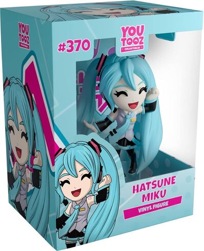 شخصية Youtooz Hatsune Miku، شخصية Miku من الفينيل مقاس 4.5 بوصة، تمثال Hatsune Miku القابل للتجميع، أنيمي مستوحى من مجموعة Youtooz Music in Kuwait