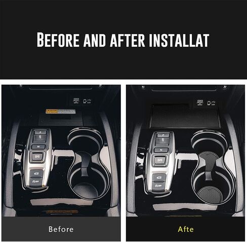Auovo Anti Dust Door Mats for Honda Passport Accessories 2019-2023 Interior Custom Fit Door Compartment Cup Holder Center Console Mats Inserts (28pcs/Set) (Black Trim) in Saudi Arabia