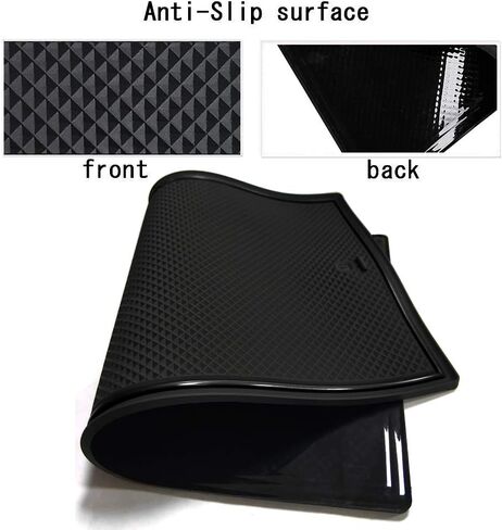 Auovo Anti Dust Door Mats for Honda Passport Accessories 2019-2023 Interior Custom Fit Door Compartment Cup Holder Center Console Mats Inserts (28pcs/Set) (Black Trim) in Saudi Arabia