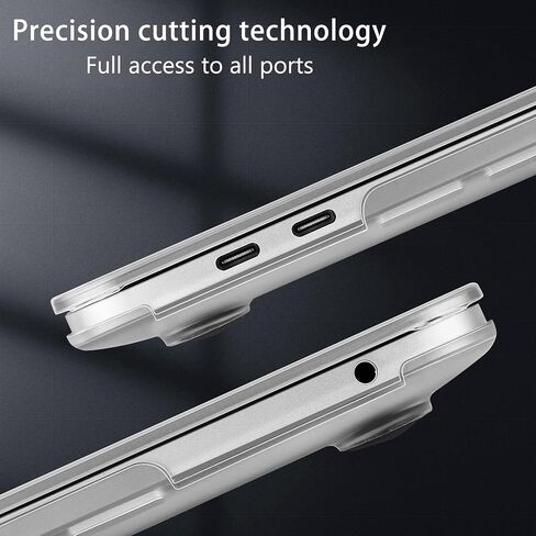 May Chen Compatible with MacBook Pro 13 inch Case 2022 2021 2020 Release A2338 M2 M1 A2251 A2289, Plastic Hard Shell Case Keyboard Cover for MacBook Pro 13 Touch Bar Fits Touch ID, Clear Matte Finish in Saudi Arabia
