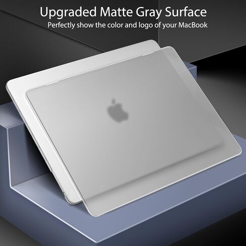 May Chen Compatible with MacBook Pro 13 inch Case 2022 2021 2020 Release A2338 M2 M1 A2251 A2289, Plastic Hard Shell Case Keyboard Cover for MacBook Pro 13 Touch Bar Fits Touch ID, Clear Matte Finish in Saudi Arabia