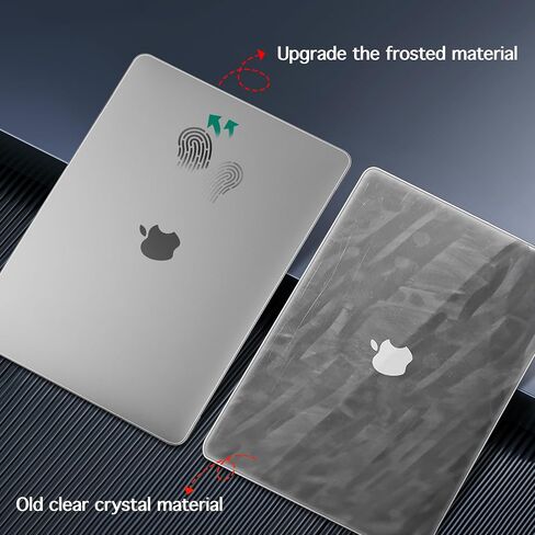 May Chen Compatible with MacBook Pro 13 inch Case 2022 2021 2020 Release A2338 M2 M1 A2251 A2289, Plastic Hard Shell Case Keyboard Cover for MacBook Pro 13 Touch Bar Fits Touch ID, Clear Matte Finish in Saudi Arabia