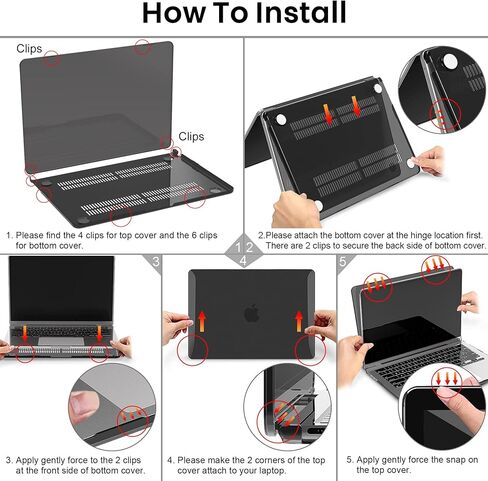 حافظة قهوة لجهاز ماك بوك اير 13.6 بوصة إصدار 2022 شريحة A2681 M2 مع شاشة عرض شبكية العين السائلة ومعرف اللمس، غطاء حماية من البلاستيك الصلب (أسود كريستالي) in Kuwait