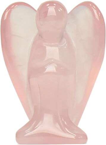 Crystal Guardian Angel Pocket Statues for Home Decor Figurines Statue Reiki Gifts Praying Desk Room Office Sculptures 1.5" in Saudi Arabia