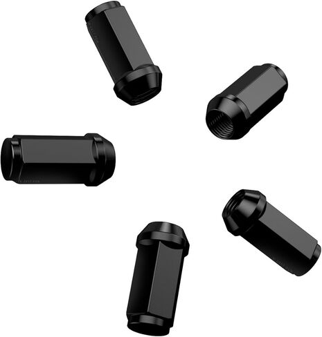 32 قطعة من صواميل العروة المنتفخة السوداء - خيوط 14 × 2 (خشنة) - مقعد مخروطي مخروطي من البلوط بنهاية مغلقة طويلة ممتدة - طول 1.8 بوصة - يتم تركيبها بمقبس سداسي 19 مم أو 3/4 بوصة - تعمل مع عجلات شاحنات 8Lug in Kuwait