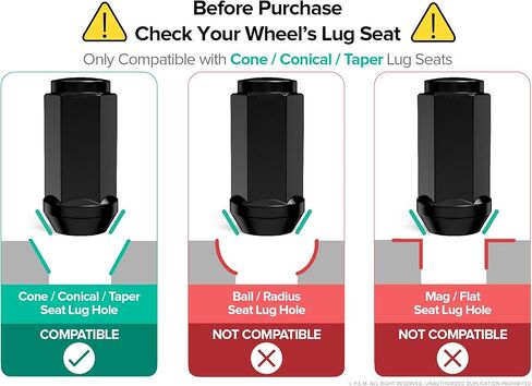 32 قطعة من صواميل العروة المنتفخة السوداء - خيوط 14 × 2 (خشنة) - مقعد مخروطي مخروطي من البلوط بنهاية مغلقة طويلة ممتدة - طول 1.8 بوصة - يتم تركيبها بمقبس سداسي 19 مم أو 3/4 بوصة - تعمل مع عجلات شاحنات 8Lug in Kuwait